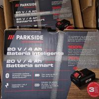 4 batterie parkside smart 4ah