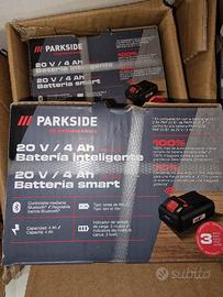 4 batterie parkside smart 4ah