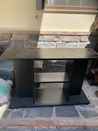 Tavolino per tv in formica, nero.