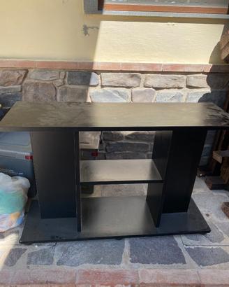Tavolino per tv in formica, nero.