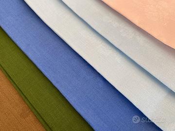 Asciugamani colorati di puro lino Texlino