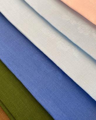 Asciugamani colorati di puro lino Texlino