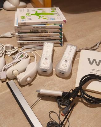 wii con comandi e giochi