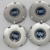 4 tappi coprimozzo per Fiat Panda originali blu