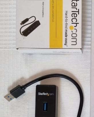 Hub portatile USB 3.0 SuperSpeed a 4 porte