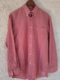 Lacoste camicia righe bianche/ rosse taglia L 