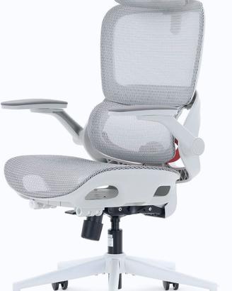 SIHOO Sedia Ufficio Ergonomica Grigio/Bianco