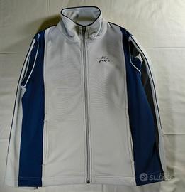 Giacca Kappa vintage bianca e blu - Taglia S