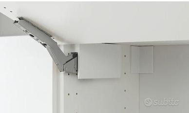 Cerniera/ammortizzatore anta orizz, bianco