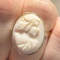 Anello Cameo placcato oro