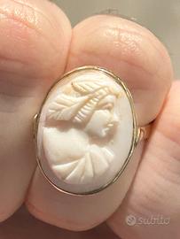 Anello Cameo placcato oro