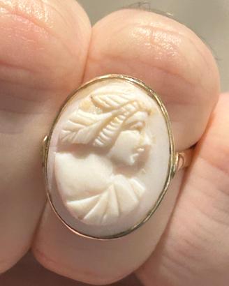 Anello Cameo placcato oro