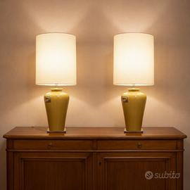 Coppia Lampada da tavolo Marioni in ceramica