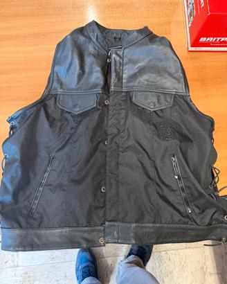 Gilet smanicato uomo nero Lesa Collection taglia 4