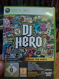 Xbox 360 gioco Dj hero con piatto controller nuivo