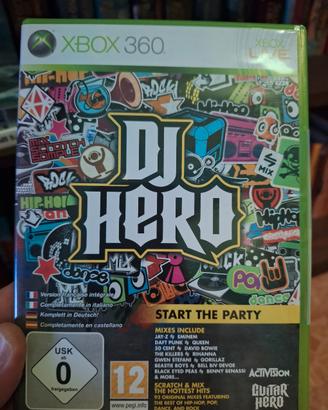 Xbox 360 gioco Dj hero con piatto controller nuivo