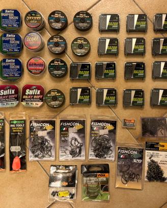 Minuteria, piombi e wallet per carpfishing