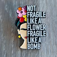Not fragile like spille nuova pin brooch