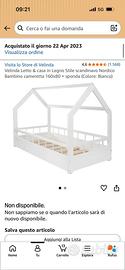 Lettino bambino