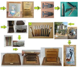 Lotto porta sigarette bocchino pipa collezione