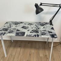 Scrivania in vetro stampato di design