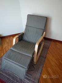 Sedia a dondolo legno