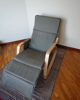 Sedia a dondolo legno
