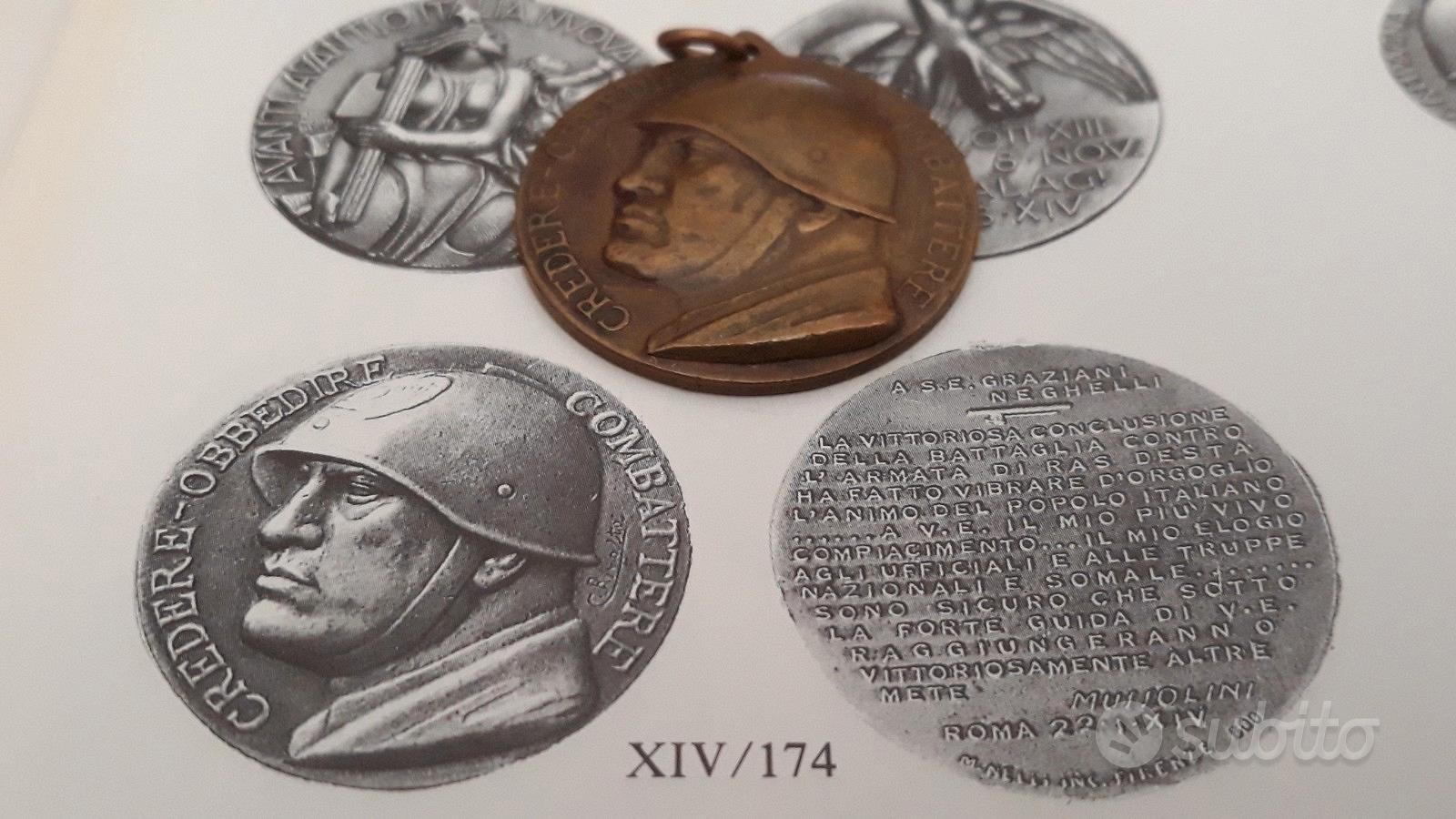 Portachiavi - Mussolini Credere Obbedire Combattere - War Militaria