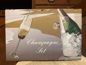 Set per champagne completo in cristallo Bohemia