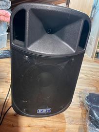 2 CASSE ACUSTICHE AMPLIFICATE PROFESSIONALI FBT