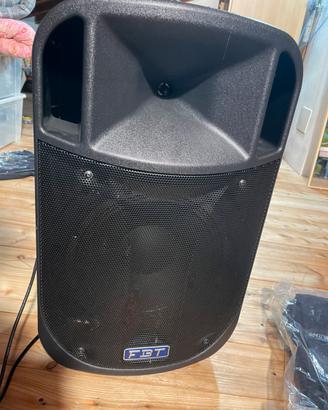2 CASSE ACUSTICHE AMPLIFICATE PROFESSIONALI FBT