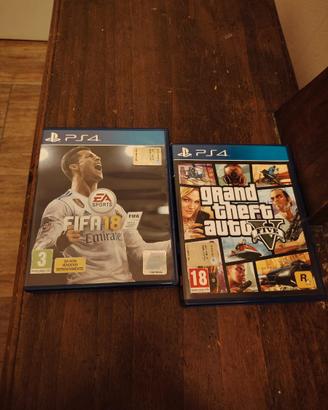 FIFA 18+ G T A 5 PS4