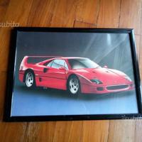 Poster ferrari con cornice