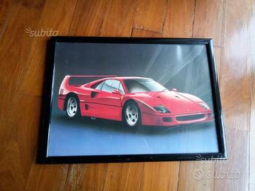 Poster ferrari con cornice