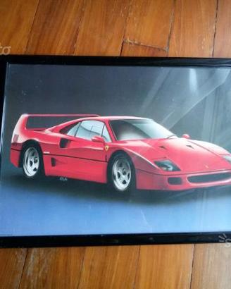 Poster ferrari con cornice