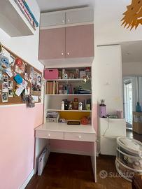 Mobile scrivania con libreria