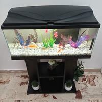 aquario 150 litri con mobile filtro e luce