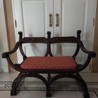 panca savonarola in legno 