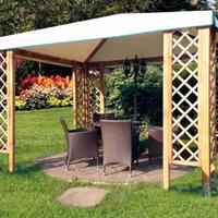 GAZEBO CAPRI 3X3 CON TELO IN PVC E GRIGLIATI