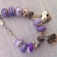 Bracciale in acciaio stile Pandora