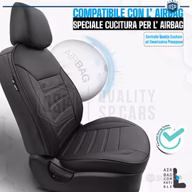 Coprisedili Per Renault Captur 2019-2025 - Set Completo Anteriore/posteriore, Tessuto Antimacchia