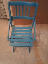 seggiolino pieghevole in legno 
