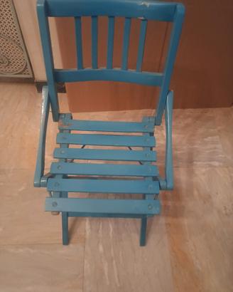 seggiolino pieghevole in legno 