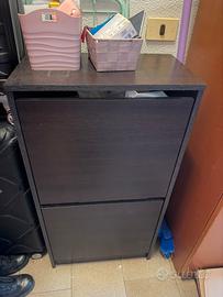 Scarpiera da ingresso salva spazio a 2 scomparti