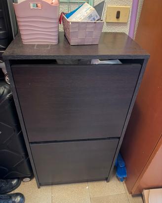 Scarpiera da ingresso salva spazio a 2 scomparti