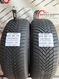 4 PNEUMATICI 215/60 R17 CONTINENTAL 4 STAGIONI 75%