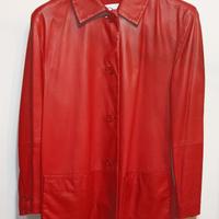 GIACCA IN PELLE ROSSA