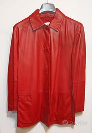 GIACCA IN PELLE ROSSA