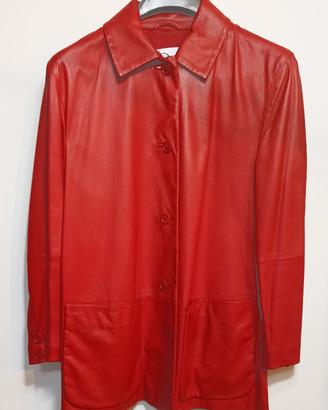 GIACCA IN PELLE ROSSA