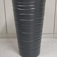 Vaso plastica grande con sottovaso